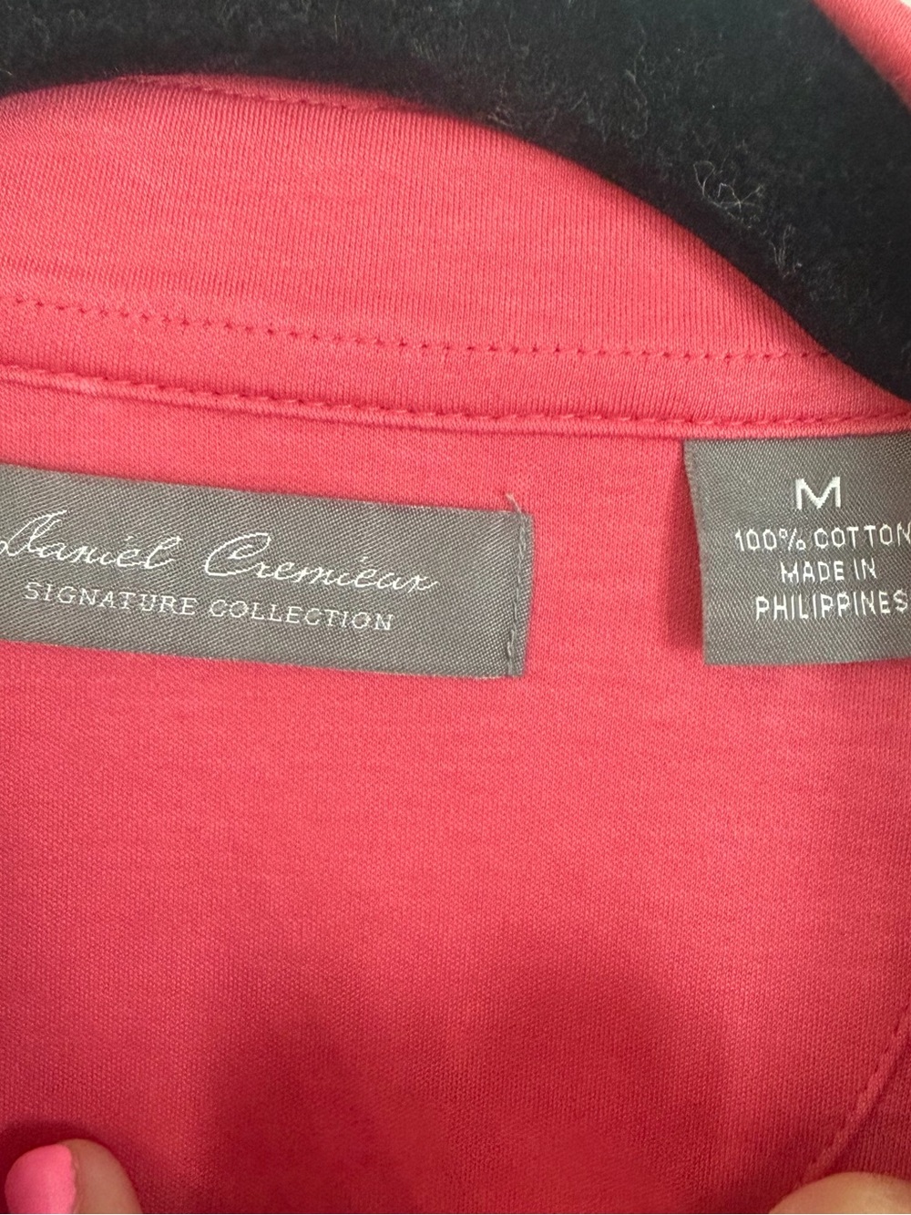 Daniel Cremieux Signature Collection Salmon Short Sleeve Button-Down Shirt M GUC - Picture 4 of 7